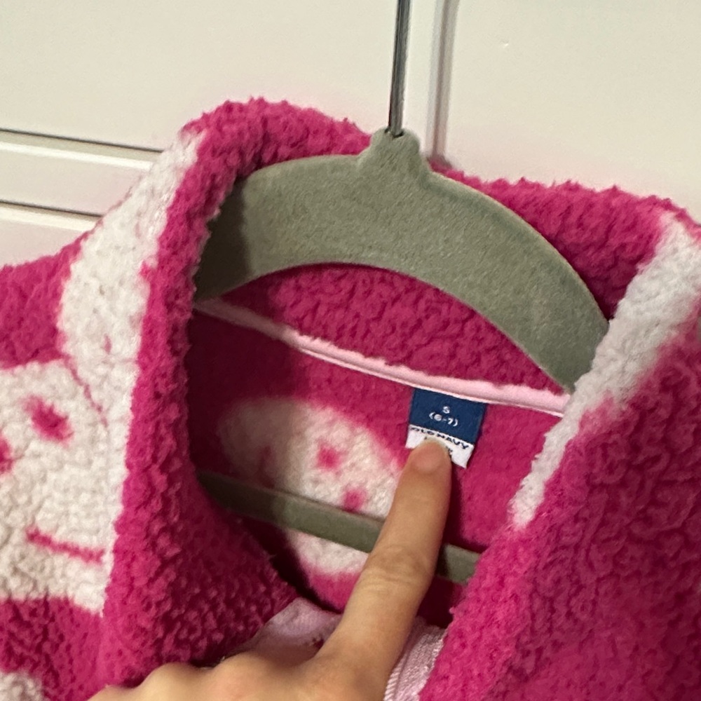 Old Navy Pink and White Kids Jacket - Picture 2 of 3